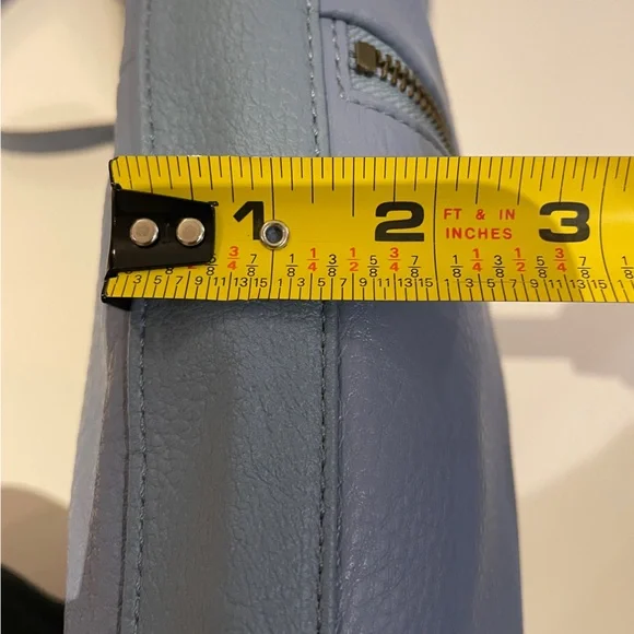 The Sak Ladera Light Blue Pebbled Leather Crossbody Bag - Picture 10 of 10